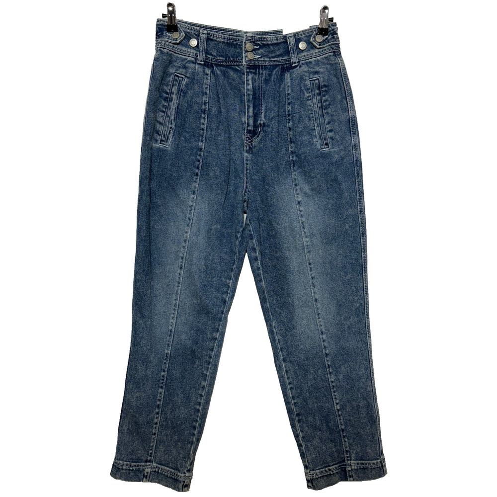 So Jeans Junior Womens 11/30 Blue Hi Rise Straight Stretch‎ Actual 30X28 NWT